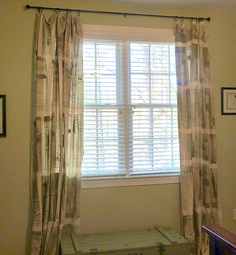 drop cloth curtains