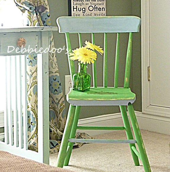 thrift store chair makeover