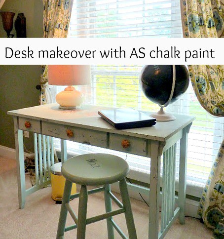 annie Sloan chalk paint desk makeover