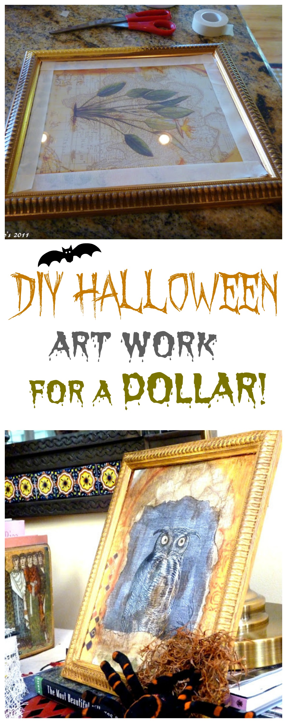 Halloween art work for a dollar