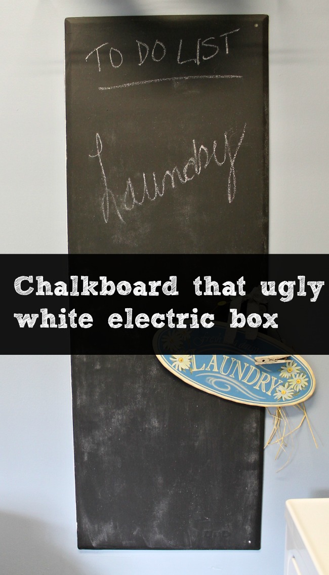 chalkboard electric box