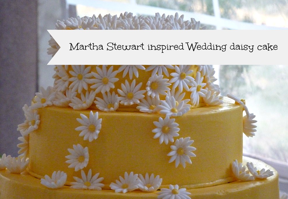 A Martha Stewart inspired wedding cake