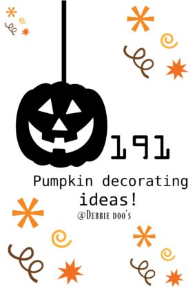 191 Pumpkin decorating ideas
