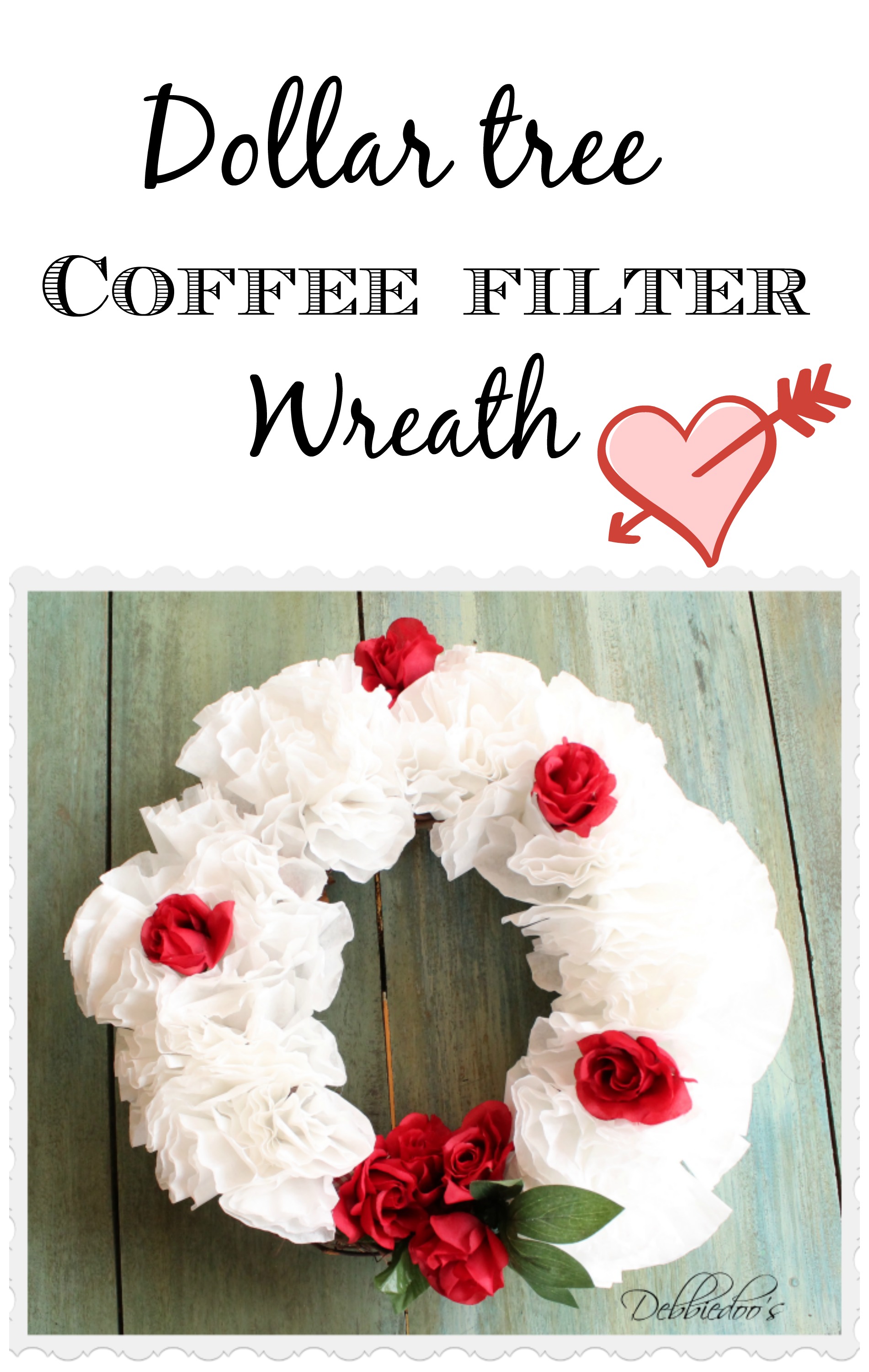 Dollar tree coffee filter wreath