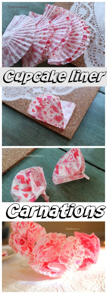 How to make cupcake liner carnations