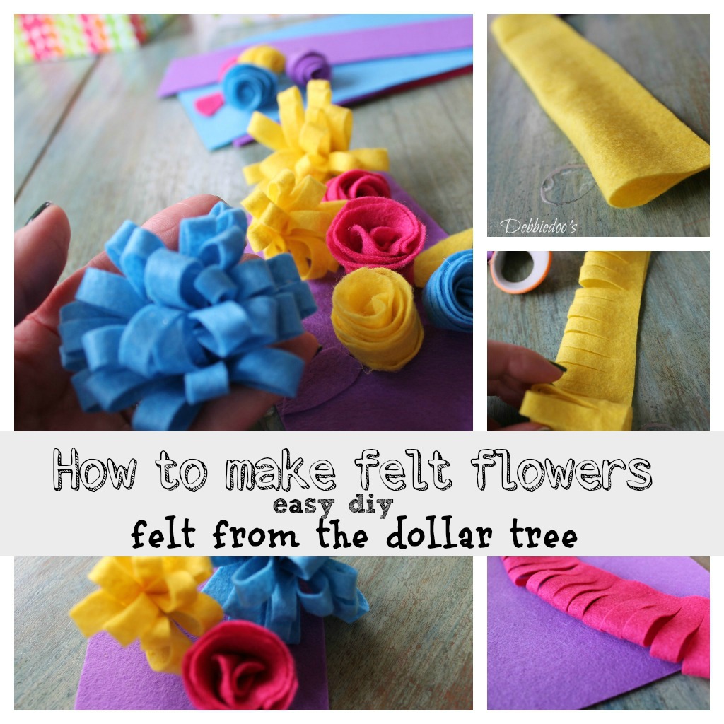 How to make felt flowers the easy way
