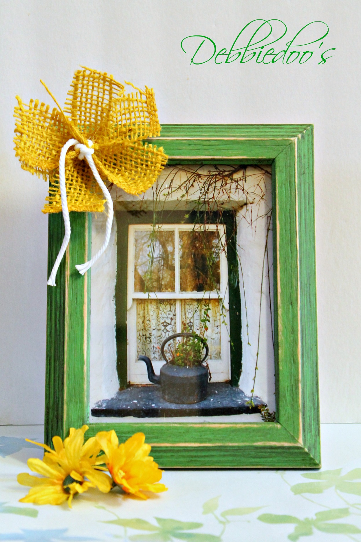 diy picture frame with chalk paint 010