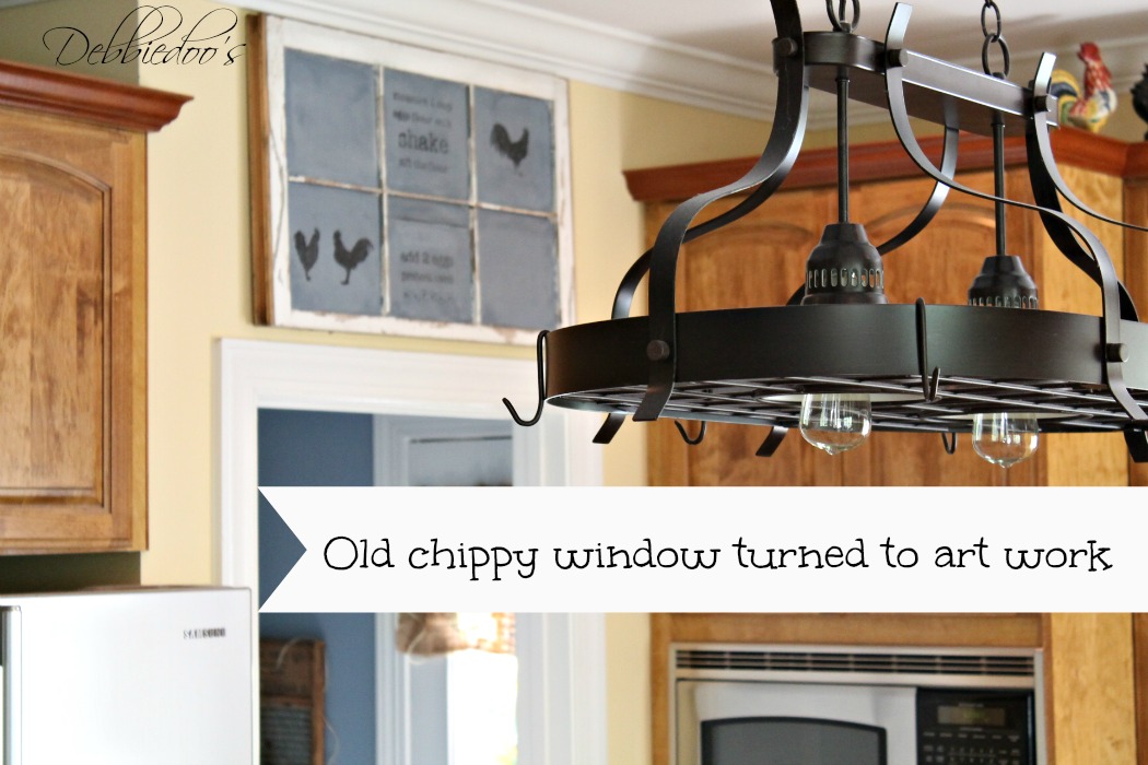 how to make an old window into a chalkboard