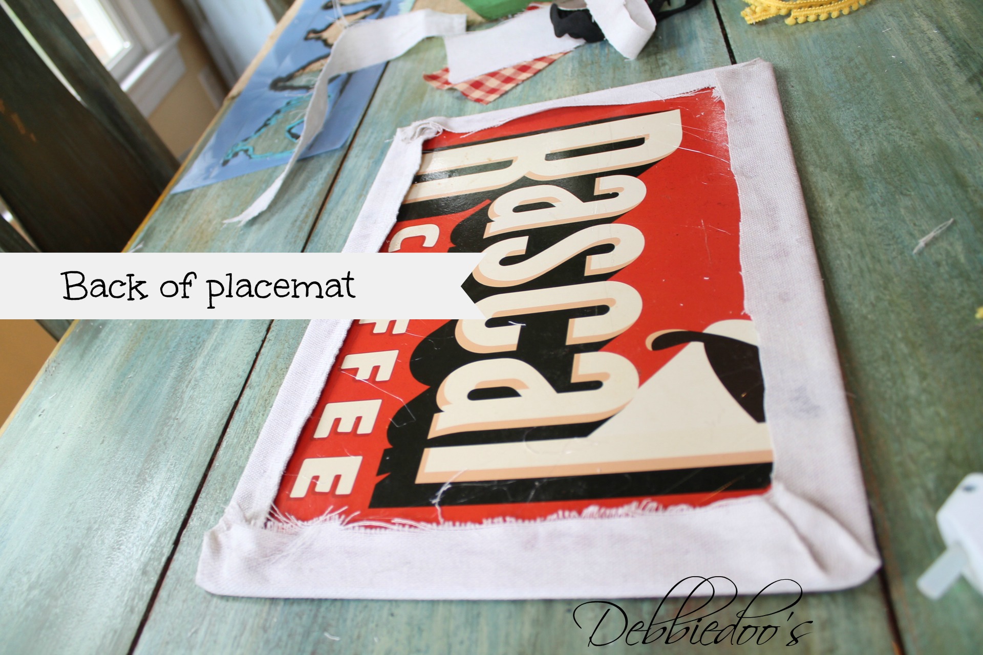 diy placemat and placeset holder 