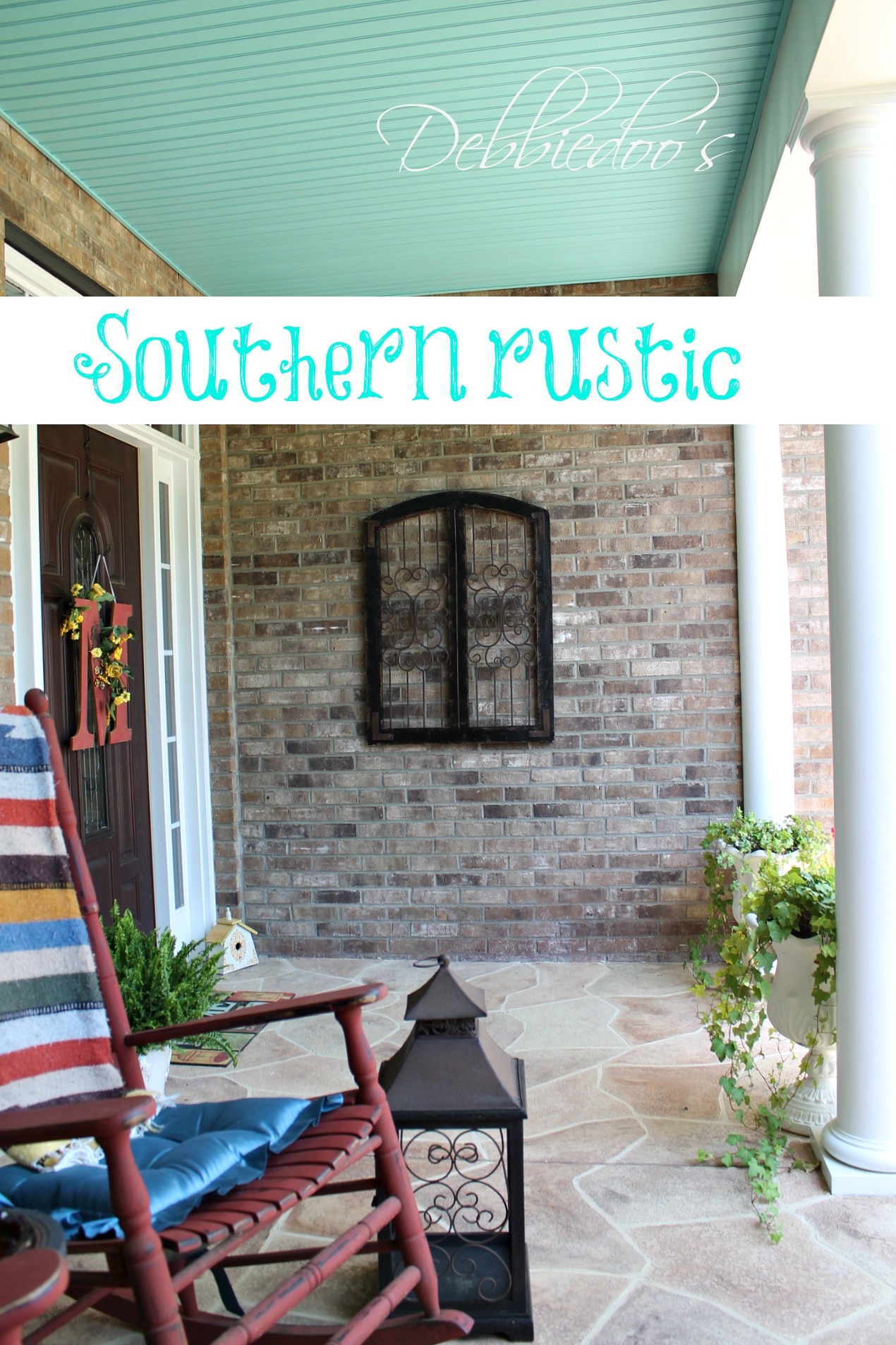 Southern rustic front porch with charm