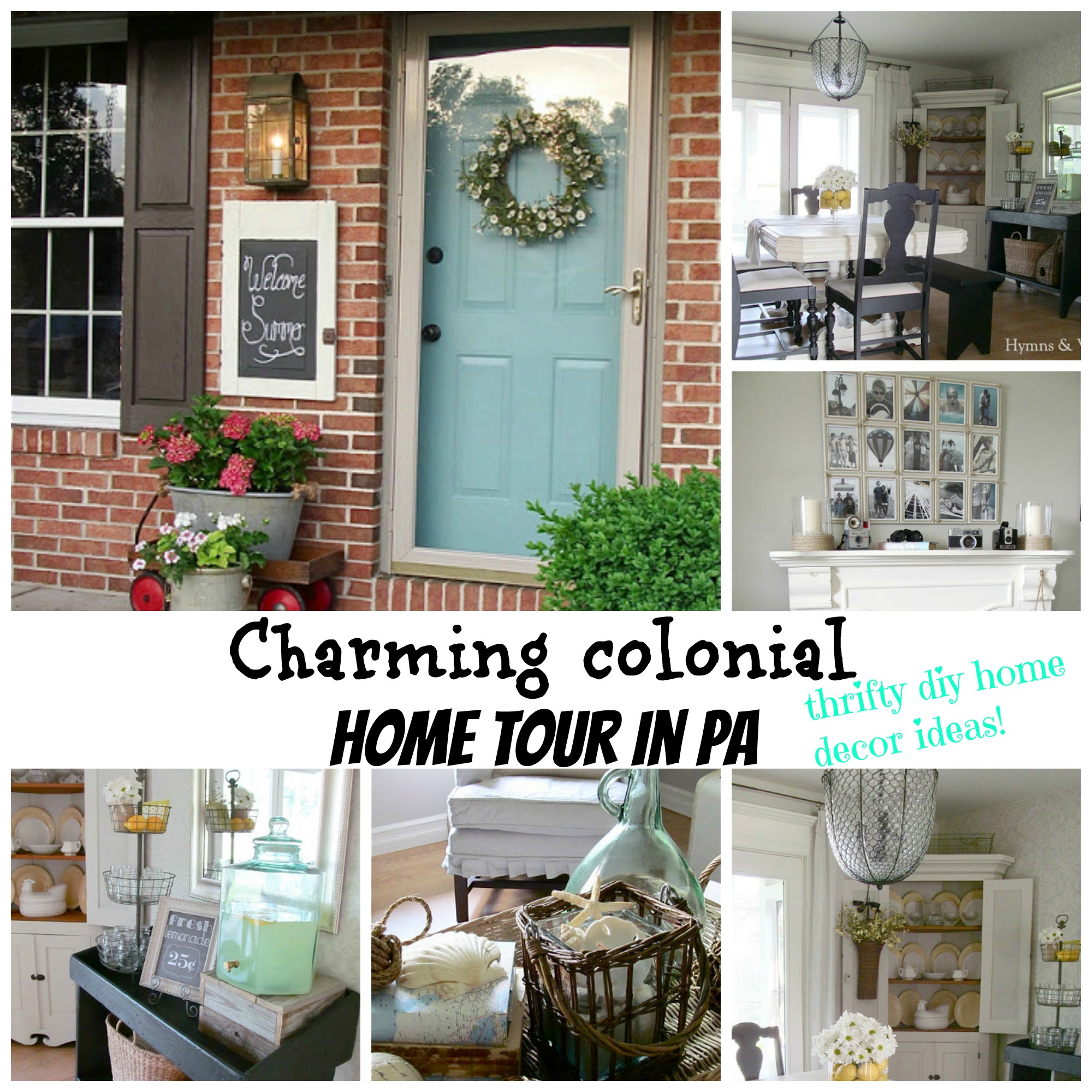 charmin colonial home tour in PA