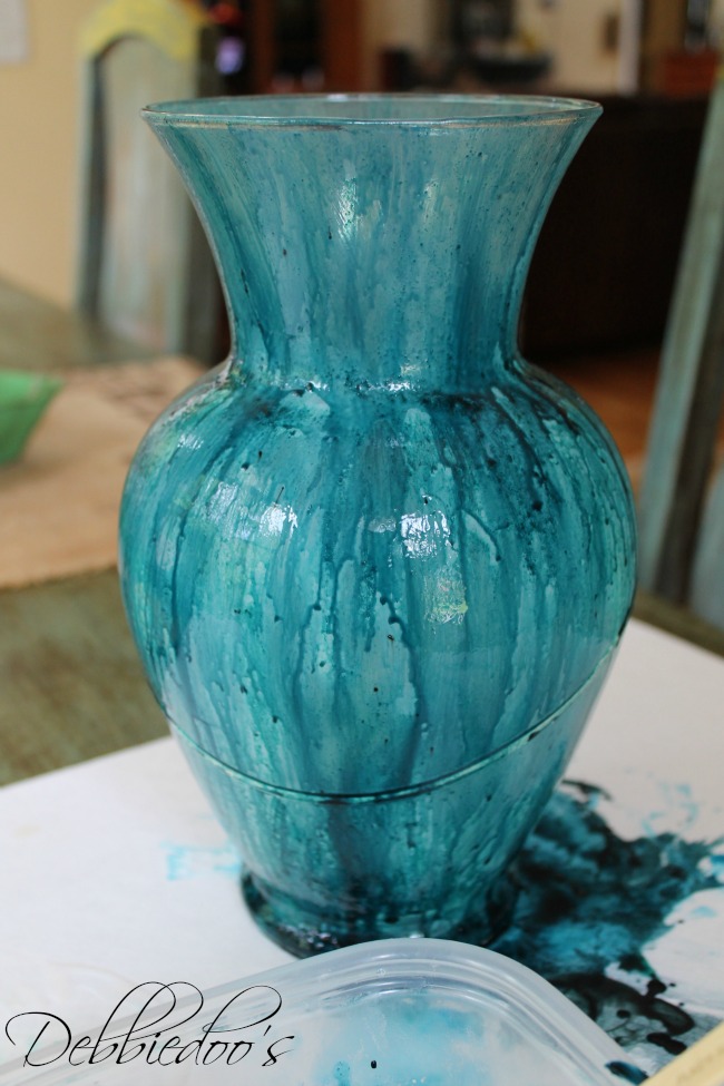 Coastal rit dye vase 1st coat