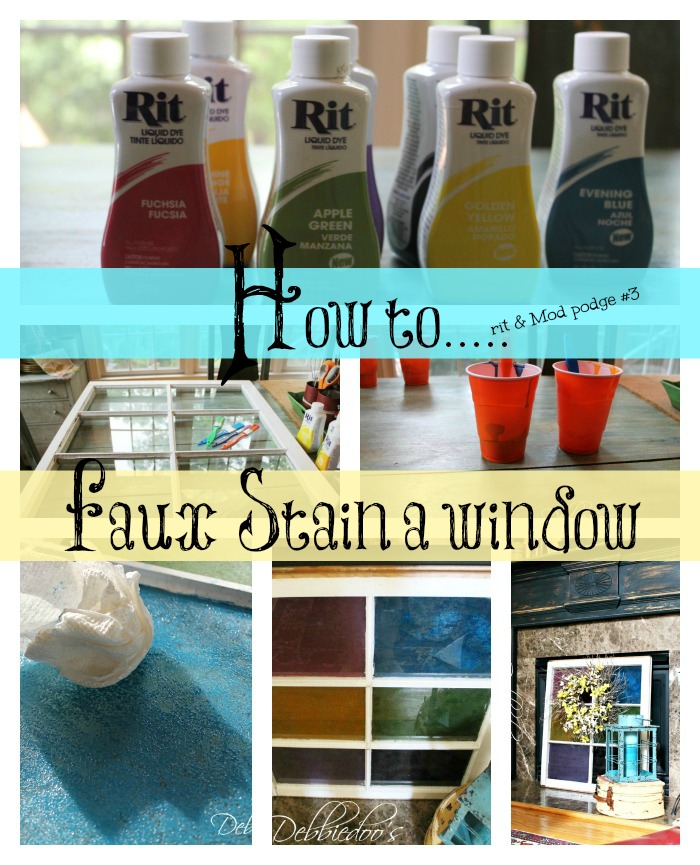 how to faux a window stained glass