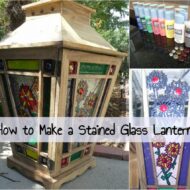 how to make a stained glass lantern