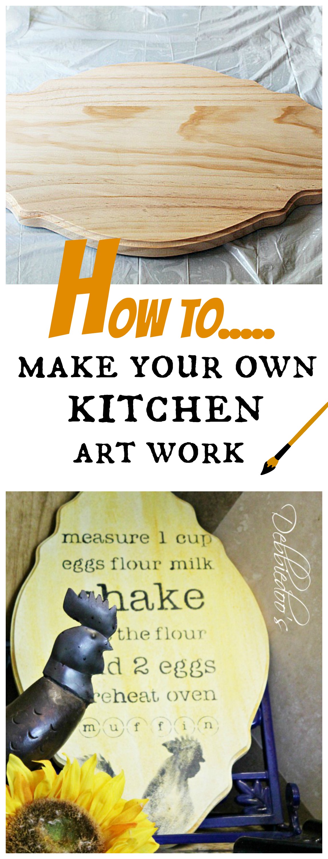 How to make your own kitchen art work for less than $5.00