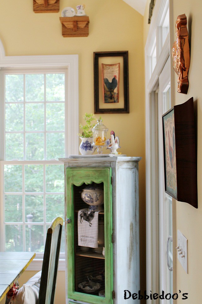 Painted pie safe with Annie Sloan chalk paint