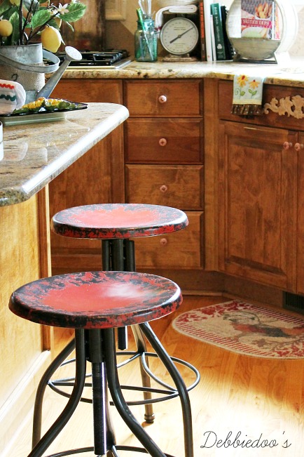 Vintage inspired counter stools