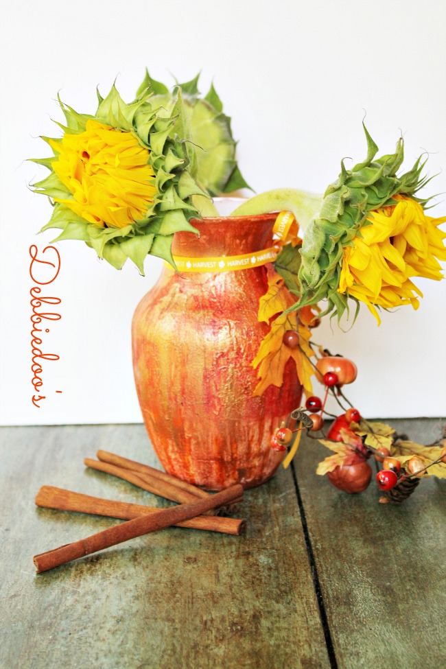 Rit dye vase for fall
