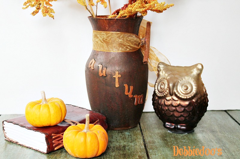 rustic- vase- with mod- podge and rit- dye