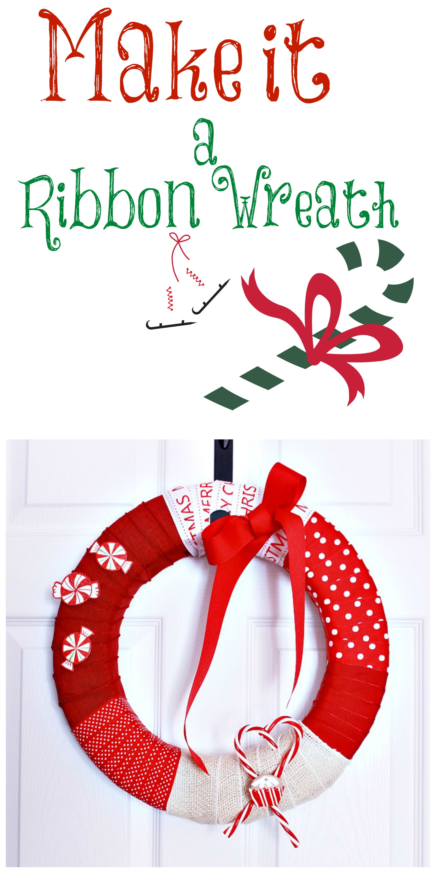 How to make a ribbon wreath