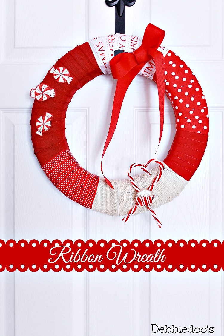 How to make a ribbon wreath with burlap and styrofoam