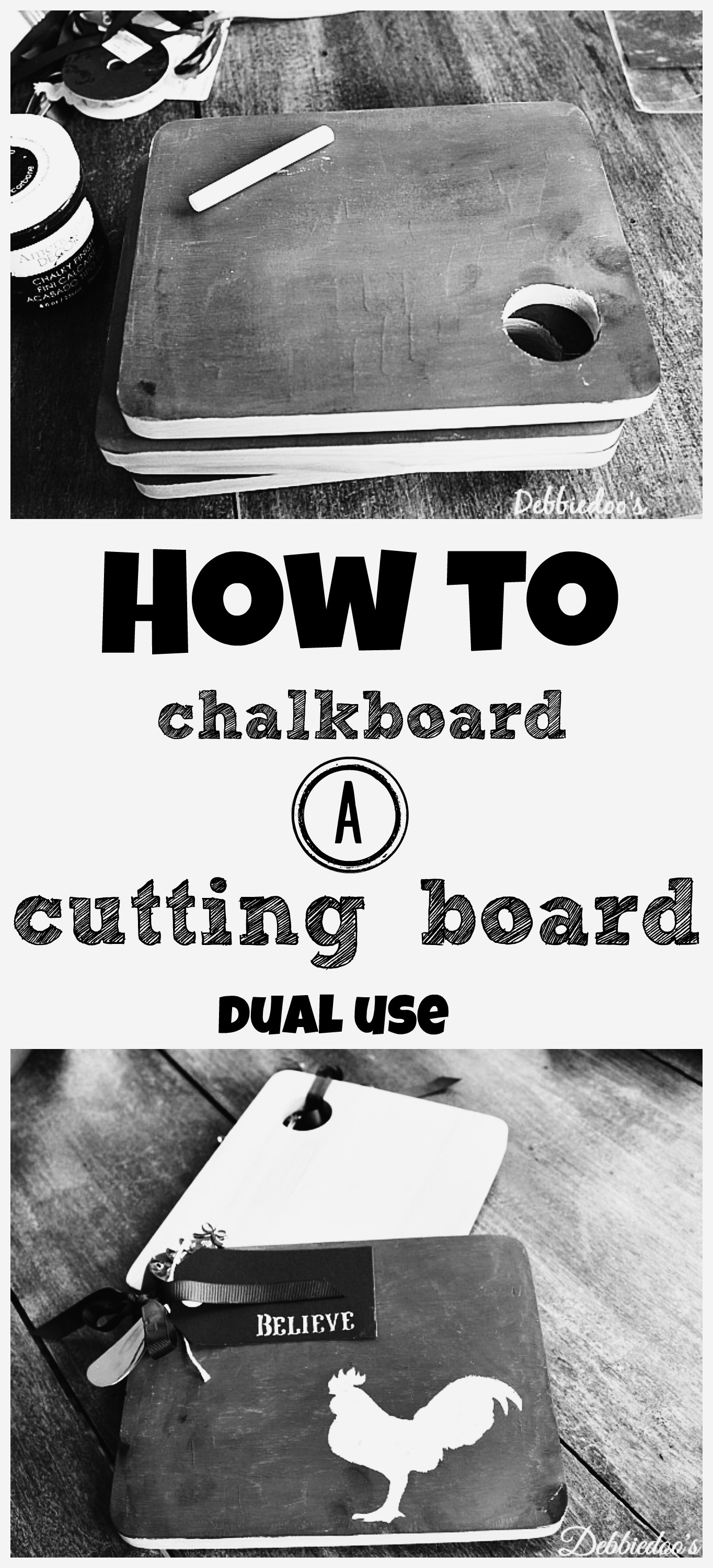 How to chalkboard a cutting board