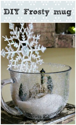 How to make your own frosty mug #dollartree #Sparkle #modpodge