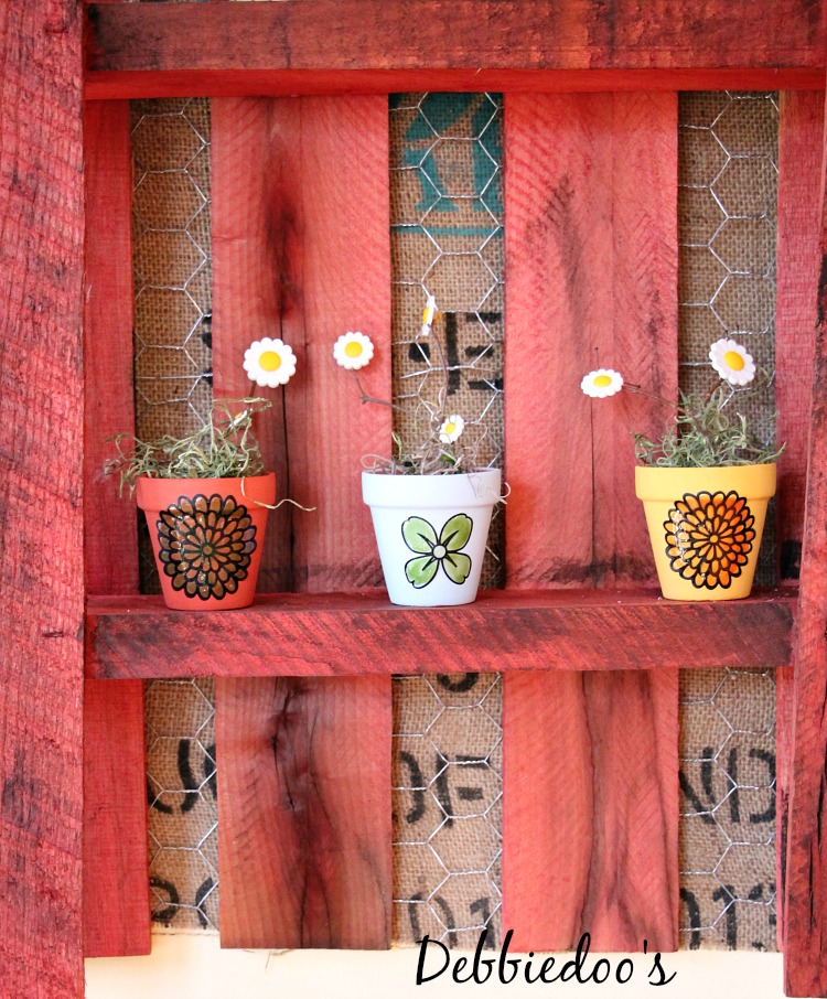 Mini terra cotta pots from the dollar tree