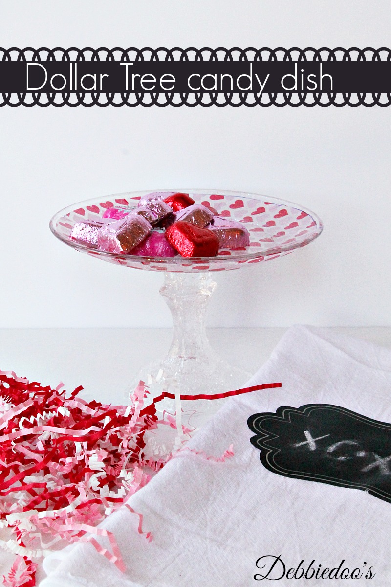 dollar tree candy dish with mod podge