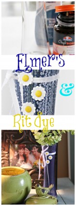 Elmer's and Rit dye vase