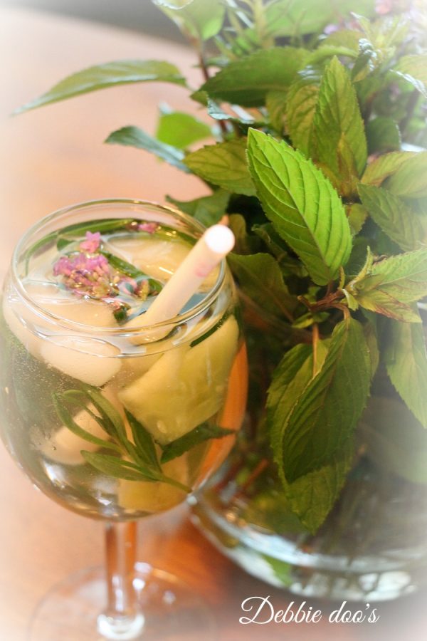 Drinking water with fresh herbs is great for you
