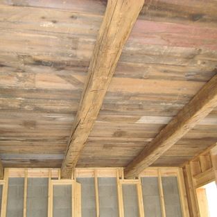 planked ceiling