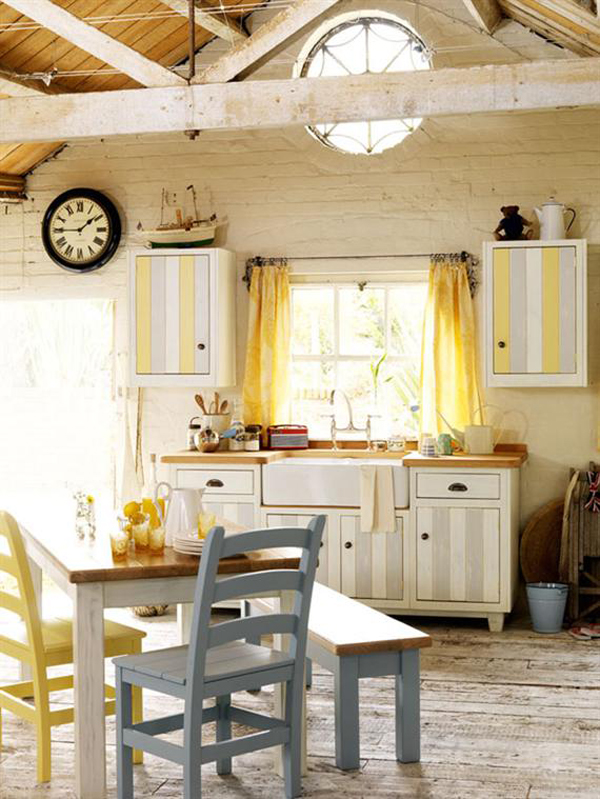 modern rustic kitchen interior