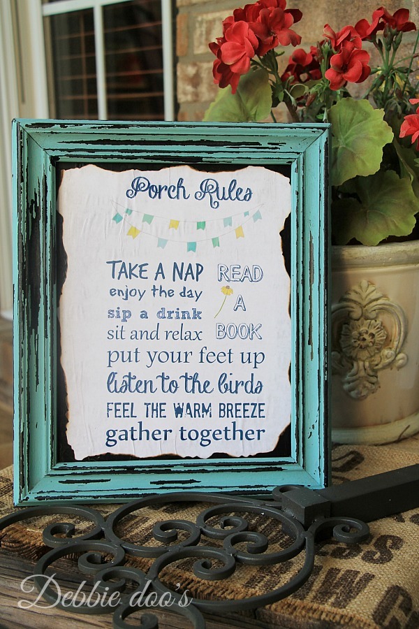 Porch rules printable