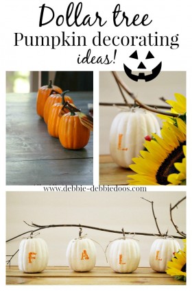 Dollar tree pumpkin decorating ideas