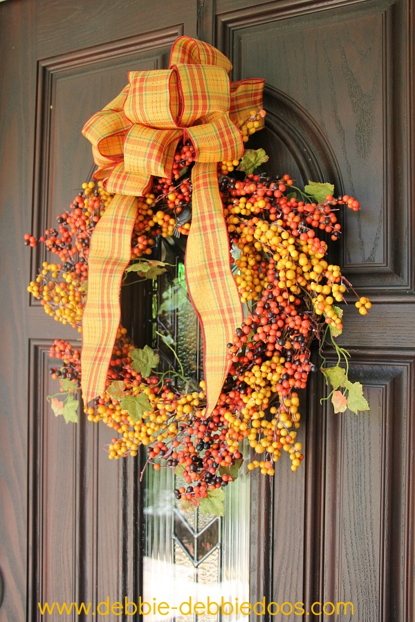 Fall wreath for front door