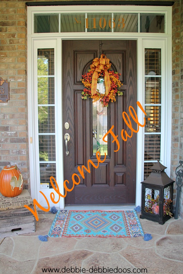 Welcome fall porch