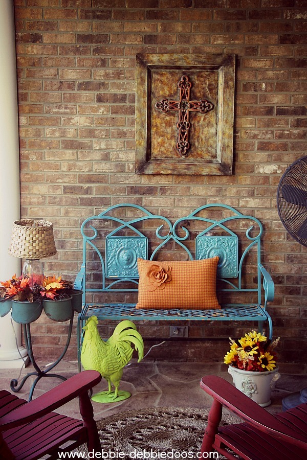 cozy fall porch