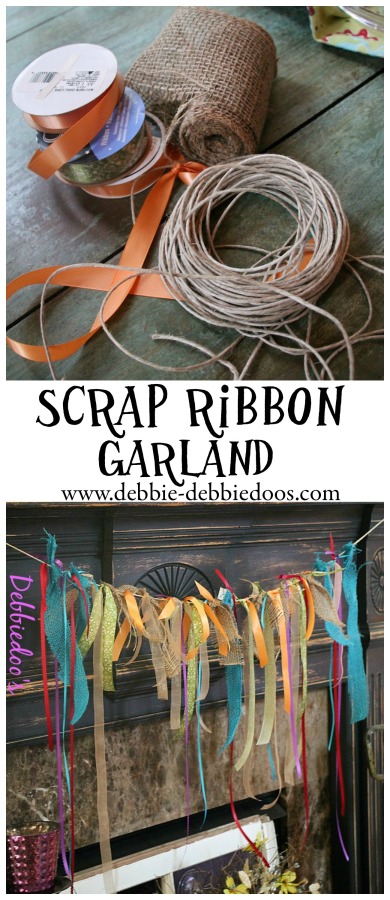 scrap ribbon garland