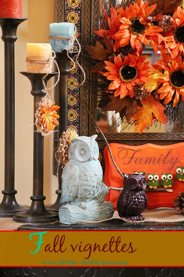 Fall vignettes with owls