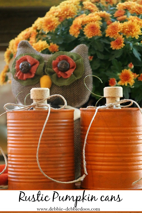 Pumpkin tin can craft