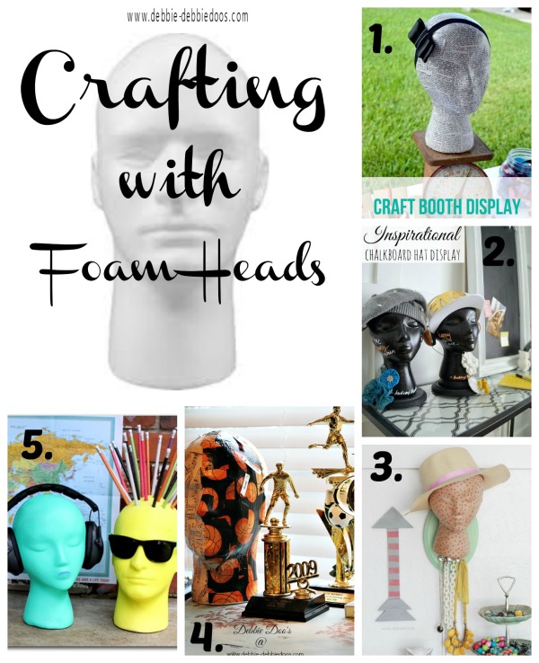 Crafting with foam heads #makeitfuncrafts #debbiedoos