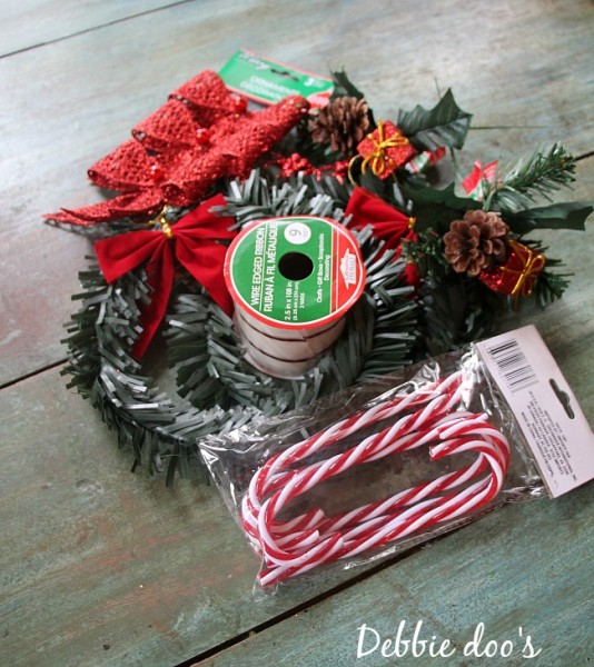 Dollar tree Christmas wreaths