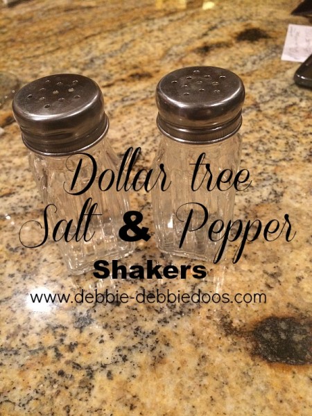 Dollar tree salt and pepper shakers craft idea