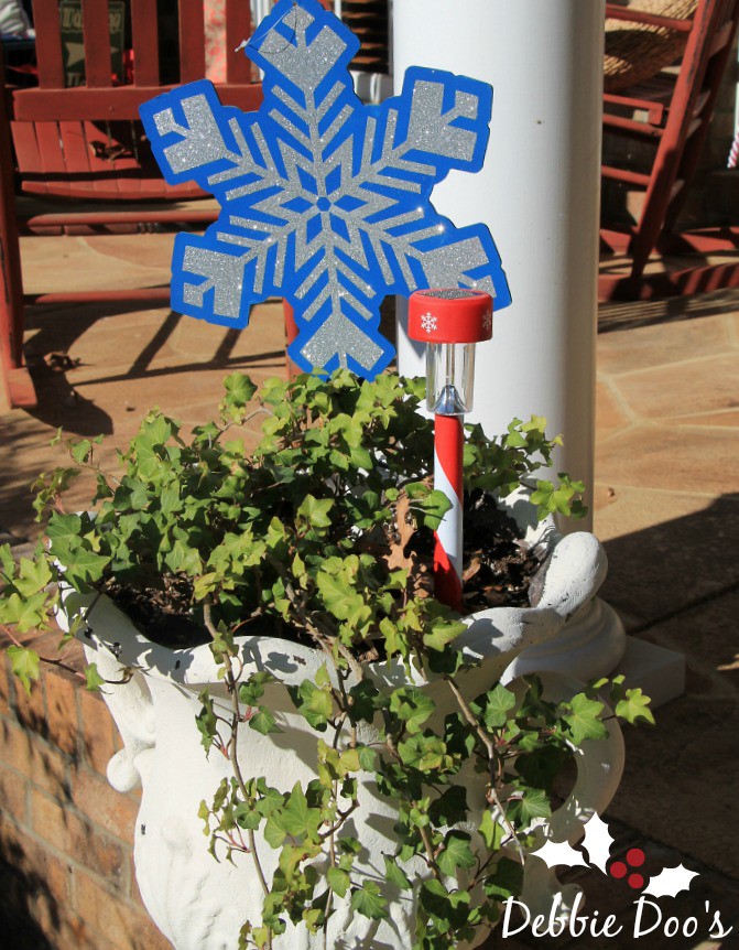 Winter urns for Holiday decorating