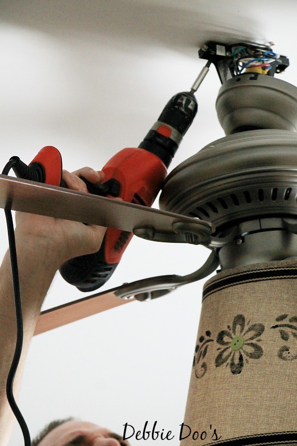 changing out a ceiling fan