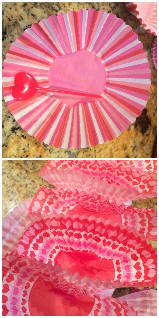 diy foam ribbon cupcake liner wreath