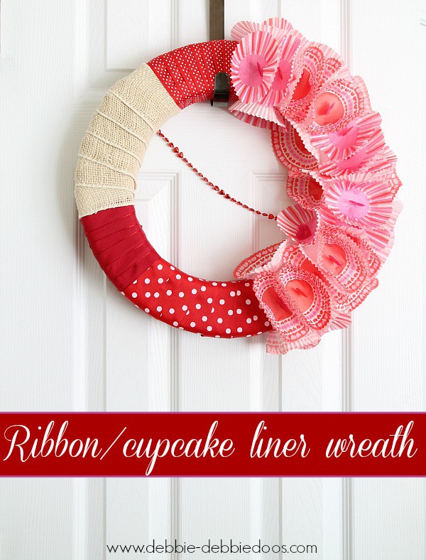 ribbon cupcake liner wreath 007