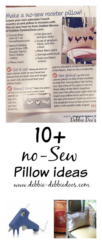 10+ No sew pillow ideas