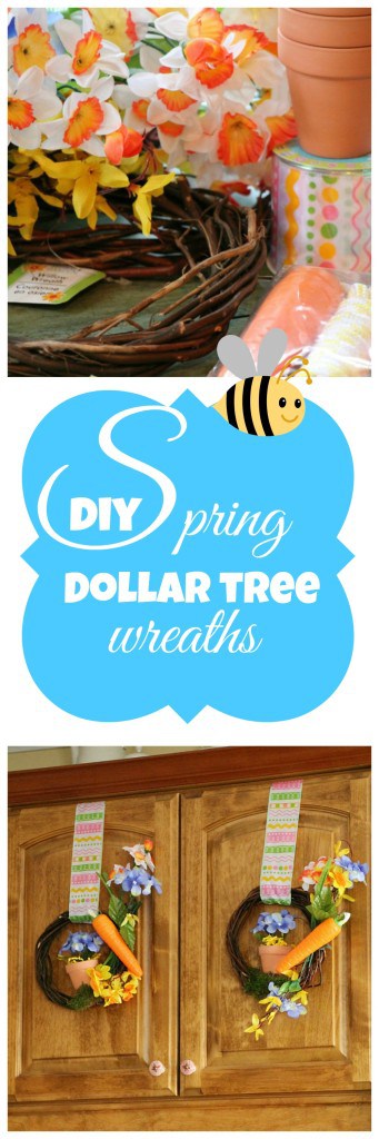 How to make your own dollar store Spring wreaths